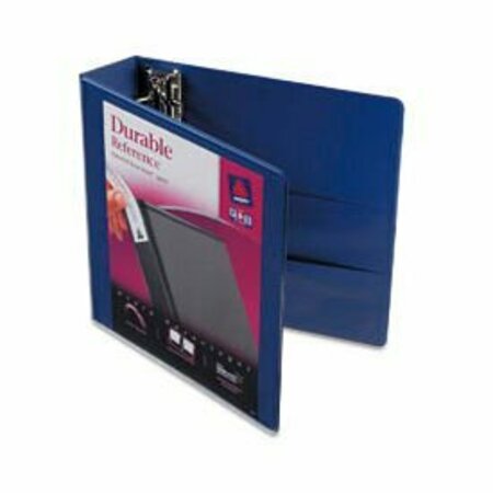 AVERY DENNISON DURABLE VINYL EZ-TURN RING VIEW BINDER, 11 X 8-1/2, 2in CAPACITY, BLUE 17034